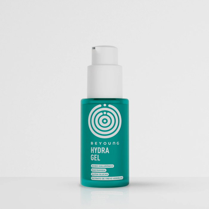 Hidratante facial em gel com ácido hialurônico (pele refrescante)